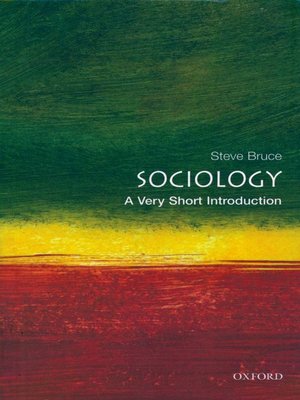 cover image of Sociology: A Very Short Introduction
